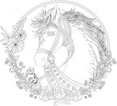 KAŠIRANO PLATNO SA MOTIVOM 30x30CM HORSE